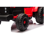 Elektrický Traktor s vlečkou CH9959B - 24V červený